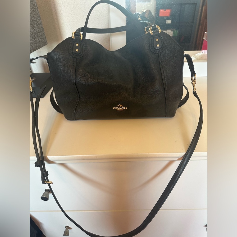 Coach Black Leather Bag